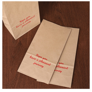 <span class=keywords><strong>Sac</strong></span> d'emballage en papier kraft portable pour bonbons, pain, pâtisseries, boulangerie, café, shopping - Product Image 6
