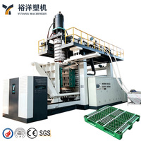 Machine de moulage par extrusion-soufflage pour palettes en plastique HDPE, composants électriques de marque internationale, palette de 1,2 x 1 m, pour ligne de production de palettes.