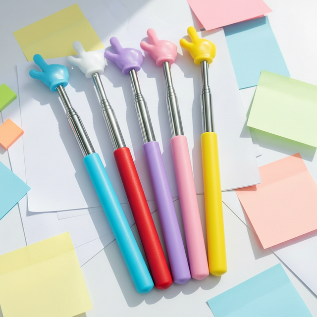 Reading Pointer Stick for Study Use, Specifically for Classroom Teachers, with Length Adjustment (telescopic)