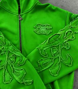 हुडी निर्माता कस्टम यूनिसेक्स फ्रेंच टेरी कपास विंटेज एसिड वॉश परेशान डिजाइन स्क्रीन - Product Image 2