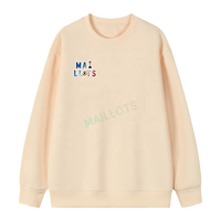 Sweat-shirt col rond OEM uni, 280 GSM, coton et polyester, option de couleur personnalisée, impression numérique, étiquette et emballage pour la marque