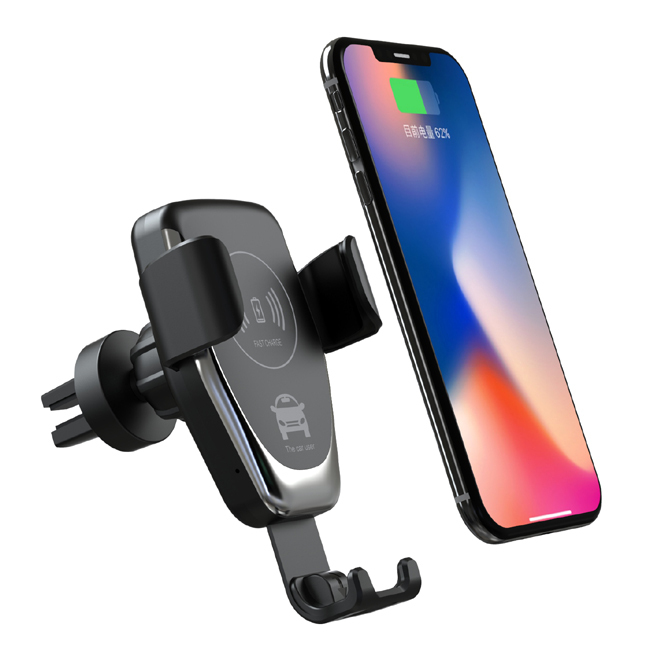 Гравитационный автомобильный держатель телефона для iPhone Samsung Huawei, универсальный гравитационный автомобильный держатель телефона с беспроводным зарядным устройством