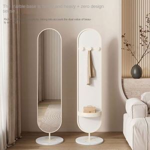 2025 espejo de piso de longitud completa Ins personalizado moderno giratorio para sala de estar vestidor Internet celebridad hogar artículo de tendencia - Product Image 4