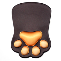 340g mignon chat griffe antidérapant Silicone repose-poignet ergonomique tapis de souris 3D