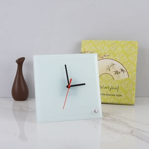 Cornice Portafoto con Orologio <span class=keywords><strong>in</strong></span> <span class=keywords><strong>Vetro</strong></span> Temperato Personalizzabile per Sublimazione 8 Pollici - Vendita all'Ingrosso - Product Image 4