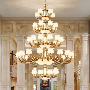 European Style Chandelier All Copper Multi Head Led <b>Light</b> For Living Room Bedroom Zhongshan <b>Lighting</b> Fixtures - Product Image 1