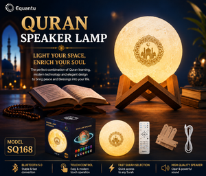 Haut-parleur Coran 2026, Lampe Lune Tactile, Lecteur Coranique, Cadeau Islamique pour Musulmans - Product Image 1