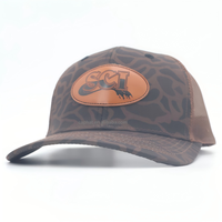 Casquette de chasse personnalisée en cuir avec patch, casquette de sport à 6 panneaux, casquette en maille pour hommes, Gorras richardson 112, casquettes de camionneur