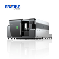 Machine de découpe laser à fibre à cabine entièrement fermée 6000W avec source laser IPG, contrôle Cypcut, PLT/AI pour tôles métalliques
