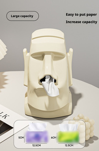 Support à papier en gros Île de Pâques – Boîte à mouchoirs amusante, décoration pour la maison et les toilettes - Product Image 5