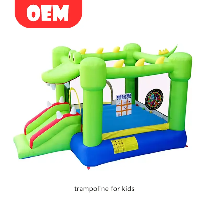 Custom Wholesale Pvc Inflatable Toys Accessories Slide Outdoor Inflatable Trampoline Inflatable Bouncer Toys For Kids