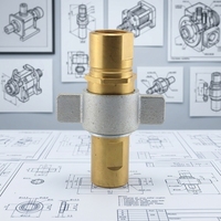 Raccord rapide hydraulique haute pression en laiton à vis à oreilles, filetage 3/4 LB, pour machines de forage pétrolier, série 6100