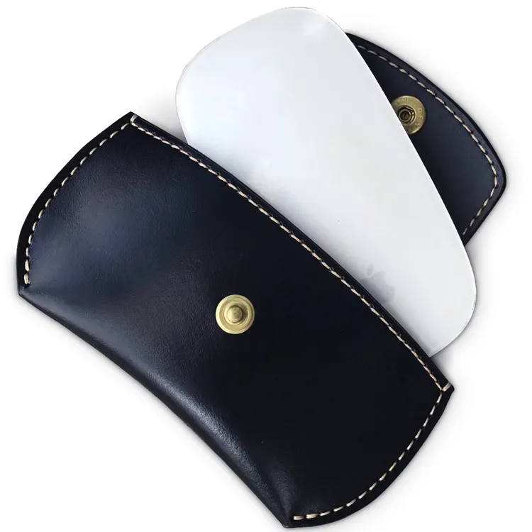 Pochette de Protection en cuir pour pièces de monnaie, petit accessoire, sac de luxe, en cuir véritable, utilisé pour jeu PC souris