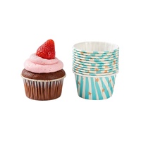 Papier sulfurisé pour muffins avec bordure dorée ou argentée personnalisée, résistant aux hautes températures, pour la pâtisserie, les aliments pour bébés, les cupcakes