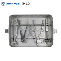CE ISO Vétérinaire l Ensemble d'instruments chirurgicaux orthopédiques médicaux pour la fixation des fractures osseuses des animaux domestiques Kit de chirurgie pour petits animaux