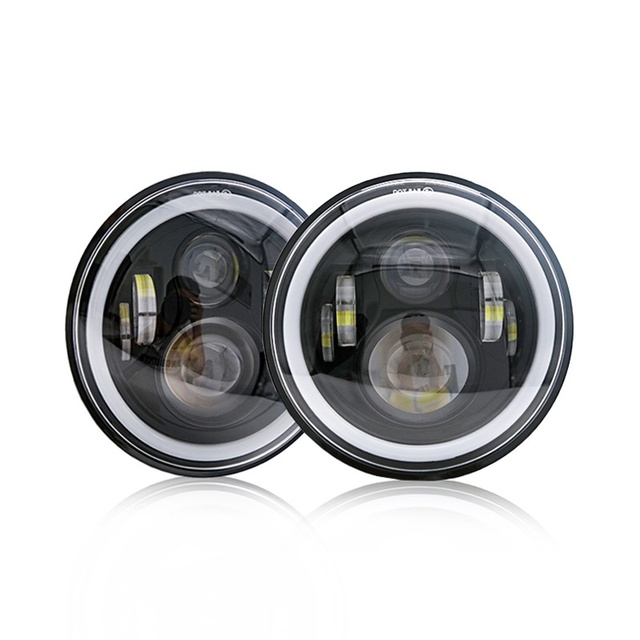 High 7 Inch Headlight 100W 6000K Bright Dazzling Spotlight Off-Road Vehicles Motorcycles Far Light Car Lights