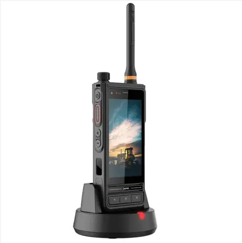 AORO M6 4G เครื่องส่งรับวิทยุกันน้ํากลางแจ้งพร้อมซิมการ์ดทนทานเครื่องส่งรับวิทยุโทรศัพท์คุณสมบัติ GSM โทรศัพท์มือถือเครื่องส่งรับวิทยุ