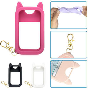 Porte-désinfectant pour les mains en silicone personnalisé, imperméable, minimaliste, à la mode, multicolores, avec motif animal, et étui pour flacon de parfum - Product Image 4
