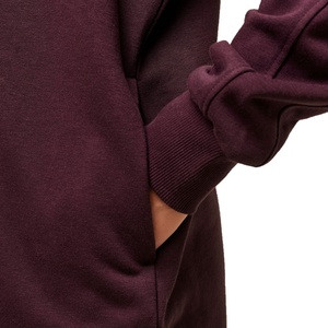 Sweat-shirts longs pour femmes, 100% coton pur, pour le printemps, l'automne et l'hiver, couleur unie, taille unique, fermeture éclair, style décontracté - Product Image 4
