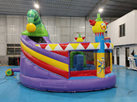 Casa de rebote comercial profesional al aire libre para niños, gorila de aire, tobogán hinchable combinado, castillo inflable