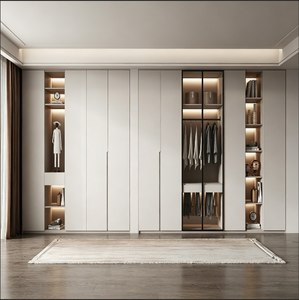 <span class=keywords><strong>Dressing</strong></span> sur mesure avec porte vitrée et éclairage LED, solution de rangement complète pour maison, villa, <span class=keywords><strong>dressing</strong></span> - Product Image 2
