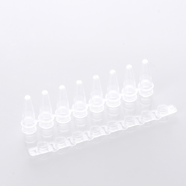 0.2ml 8-strip PCR Tubes Fluorescence Quantitative Pcr Tube Row Eight Connected Tube