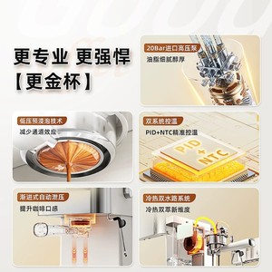 Guanri <b>Coffee</b> Machine Semi Automatic 1.8L Water Tank <b>Portable</b> Espresso <b>Maker</b> For Home Use - Product Image 5