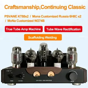 Amplificateur à tubes Himing Mona LXY KT88, version bois, haute puissance, 2.0 canaux, HIFI, amplificateur manuel pur à une seule sortie, avec emballage - Product Image 3