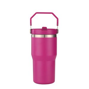 <b>Double</b> <b>Wall</b> Insulated Stainless Steel Travel <b>Cup</b> with Carry Handle, 30oz Tumbler for <b>Coffee</b> and Water - Product Image 3