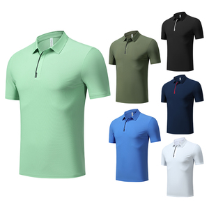 Envío rápido Polo de moda Ajuste cónico Estilo minimalista personalizado Anti-Pilling Malla transpirable Polo para eventos de negocios - Product Image 3