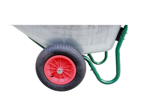 <span class=keywords><strong>Brouette</strong></span> à deux <span class=keywords><strong>roues</strong></span> en métal, <span class=keywords><strong>brouette</strong></span> de jardin, chariot de jardin, 100L, 160kg - Product Image 5