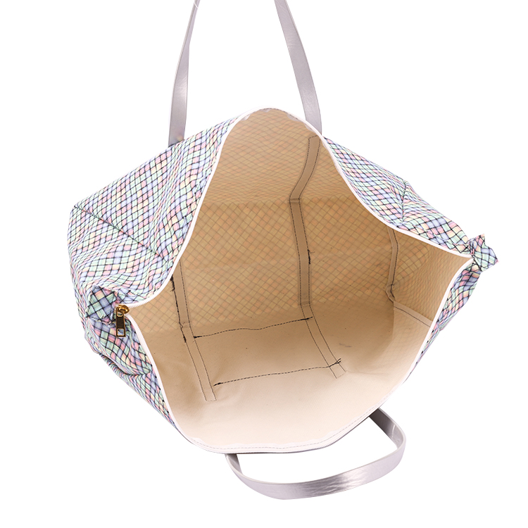 Factory Custom Hot Selling Extra Large Waterproof Pool Women's Shoulder Travel Beach Tote Bag with zipper&pocket