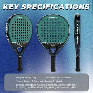 AMA INDUSTRY ODM/OEM Raquette de padel en fibre de carbone 3K/12K/18K/24K de haute qualité, surface 3D, Pala De Padel - Product Image 6