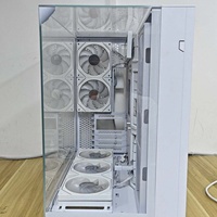 Caja Compacta de Media Torre LianLi O11 Vision, Compatible con E-ATX, ATX, Micro-ATX, Mini-ITX, Caja de Vidrio con Gran Compatibilidad