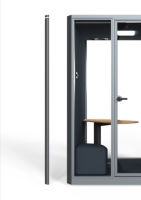 Cabines de travail modernes et mobiles UNIBOOTH, durables, multifonctionnelles, insonorisées, en aluminium, pour bureaux, studios, maisons, hôtels
