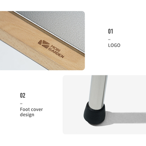 Mobi Garden YS大型ステンレススチール軽量コンパクト屋外折りたたみテーブルポータブルモダンデザインキャンプ料理家具 - Product Image 6