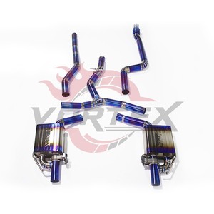 Escape Trasero Valvetronic Vortex Blue Burnt Titanium para Mercedes E200 E300 W213 2.0T 2017-2023, Silenciador de Carreras Pie-cut - Product Image 5