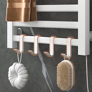 Sèche-serviettes électrique mural en acier inoxydable à chauffage rapide avec étagère intégrée - Product Image 4