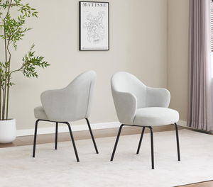 Asiento de tela espuma de alta densidad marco metálico color negro - Product Image 2