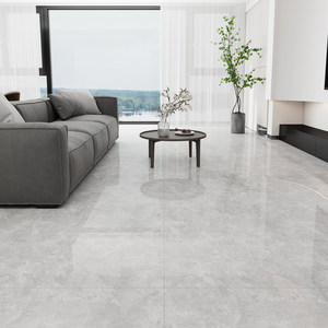 <span class=keywords><strong>กระเบื้อง</strong></span>ปูพื้นเซรามิกกวางตุ้ง 800 x 800 มม. ลายหินอ่อน กันลื่น สำหรับห้องนั่งเล่น ห้องนอน <span class=keywords><strong>สี</strong></span>เทา - Product Image 4