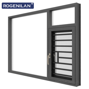 <span class=keywords><strong>Fenêtre</strong></span> à battant en aluminium Rogenilan, moderne, résistante aux ouragans, avec isolation thermique, verre, ouverture basculante, pour résidence - Product Image 6