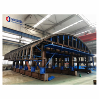 Chariot de construction d'arches à double ligne autopropulsé à structure à disques entièrement hydraulique haute efficacité pour tunnels circulaires