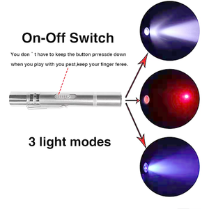 Di động trong nhà tương tác vui Chaser chơi Đào tạo sự nhanh nhẹn Pet con trỏ laser USB Ba chế độ của ngọn đuốc ánh sáng cho con mèo con chó - Product Image 4