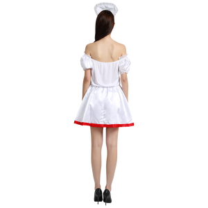 カップル医師看護師コスチュームセット 大人用ハロウィンコスプレパーティー衣装工場 - Product Image 3