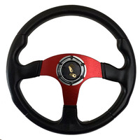 Volant de dérive de course de voiture en aluminium PU universel de 13/14 pouces