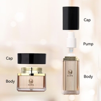 Ensemble de flacons pompe et pots à crème vides pour soins de la peau, 50g/30ml/100ml, emballage cosmétique, hydratant pour produits de maquillage