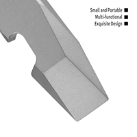 Outil multifonctionnel en alliage de titane EDC avec ouvre-bouteille et coupe-boîte, usiné CNC, portable, équipement de camping en plein air