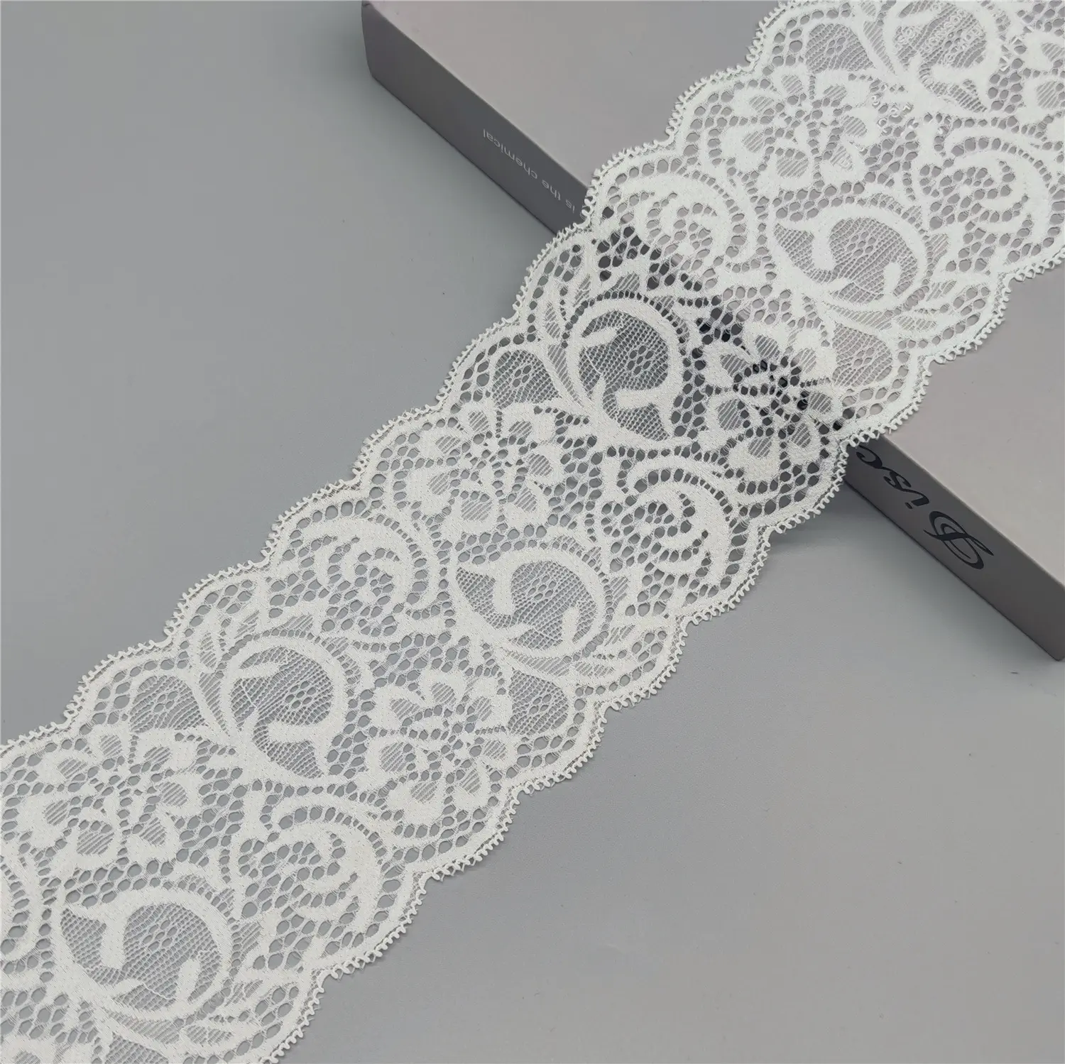 V1903 10 cm elastic knitting galloon lace decorative lace trim for lingerie underwear skirt wedding dress baby's clothing