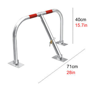 Barrière de stationnement manuelle YH3656, support de verrouillage de stationnement, acier galvanisé, barrière pliable, étanche, sécurité, verrouillage de position, barrière de stationnement électrique - Product Image 5
