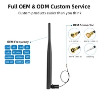 Antenne double bande 2,4 GHz 5,8 GHz en caoutchouc 5dBi omnidirectionnelle pliable U.FL I P E X Pigtail pour routeur sans fil